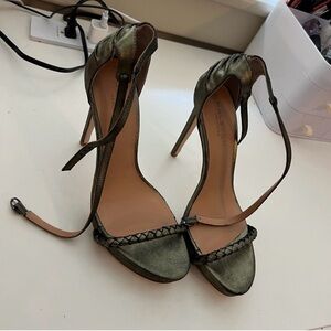 Halston Heritage metallic heels